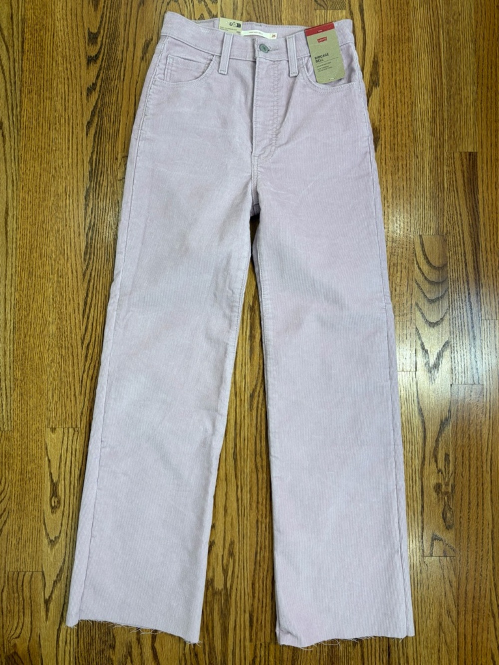 NWT Levi's Ribcage Bell Raw Hem Super High-Rise - Picture 6 of 14